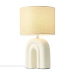 Nordlux Haze Tischlampe Composite Beige | Geeignet für 1x E27