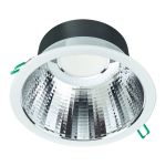 Philips LED Downlight Coreline DN142B Aluminium Weiß 11W 1200lm 60D - 830 Warmweiß | Ausschnitt 155mm - IP20 - UGR<19