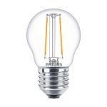 Philips Corepro LED Lustre E27 Kugel Fadenlampe Klar 2W 250lm - 827 Extra Warmweiß | Ersatz für 25W