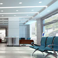 B&uuml;robeleuchtung mit LED-Downlights